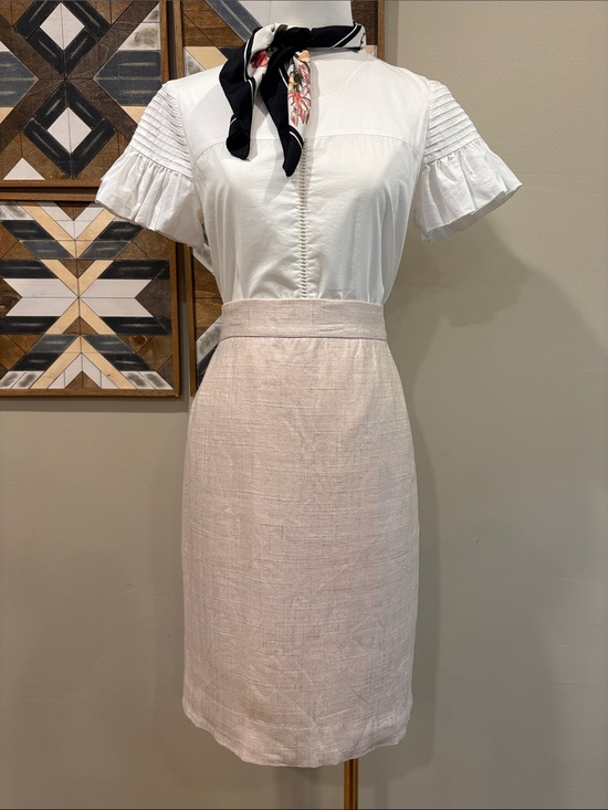 Ralph Lauren Collection Dresses & Skirts - Vintage Ralph Lauren Collection Light Pink Linen Pencil Skirt size 6